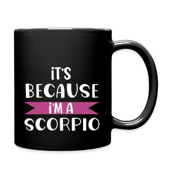 Scorpio horoscope zodiac sign astrology women men - Mug uni - noir - Droite