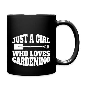 Gärtnerin Garten Mädchen Obstgarten Hobbygärtner - Tasse einfarbig - Schwarz - Rechts