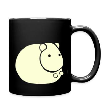 Hamster Cute Animal Rodent Animals Pet Vector 4 - Full Colour Mug - black - Right