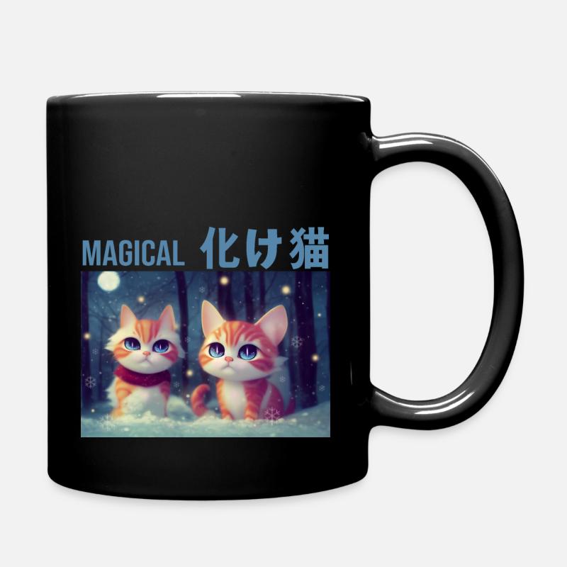 Chats gingembre magiques - Mug uni - noir