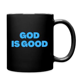God Is Good - Christian Quotes - Full Colour Mug - black - Right