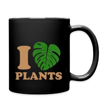 I love plants - Full Colour Mug - black - Right