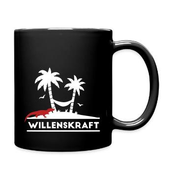Willenskraft - Survival | 7 Wild 2022 - Tasse einfarbig - Schwarz - Rechts
