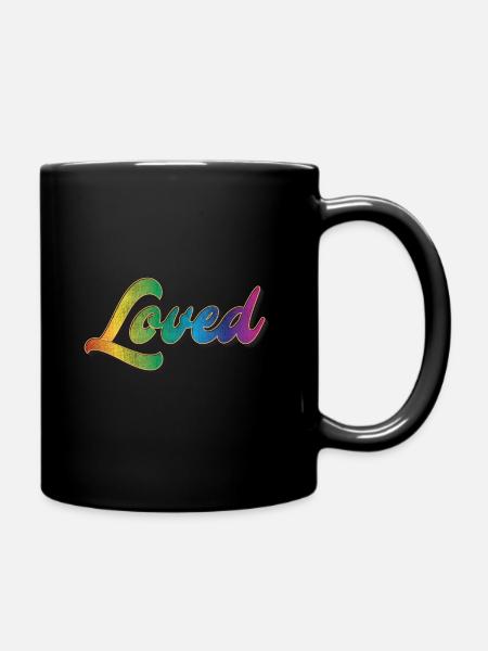 Loved - Tasse einfarbig - Schwarz