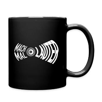 Mach Mal Lauter Lautsprecher - auf dunkel - Tasse einfarbig - Schwarz - Rechts