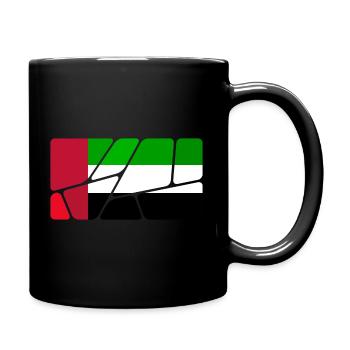 Vereinigte Arabische Emirate - Tasse einfarbig - Schwarz - Rechts