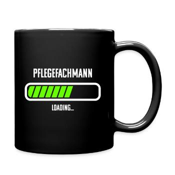 Pflegefachmann Beruf Loading Ladebalken - Tasse einfarbig - Schwarz - Rechts