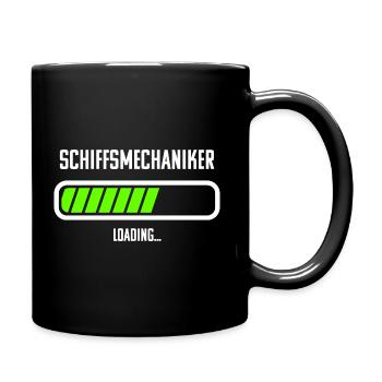 Schiffsmechaniker Beruf Loading Ladebalken - Tasse einfarbig - Schwarz - Rechts