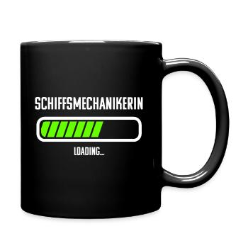 Schiffsmechanikerin Beruf Loading Ladebalken - Tasse einfarbig - Schwarz - Rechts