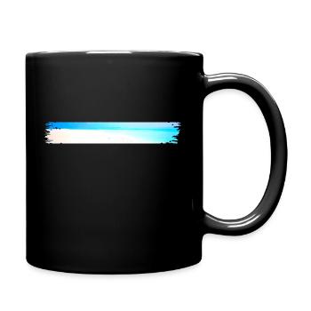 Strand Beach Tropisch - Tasse einfarbig - Schwarz - Rechts
