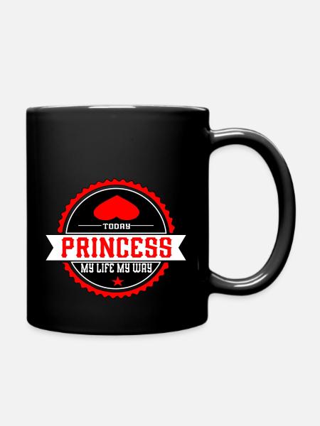 Aujourd’hui une princesse - Mug uni - noir