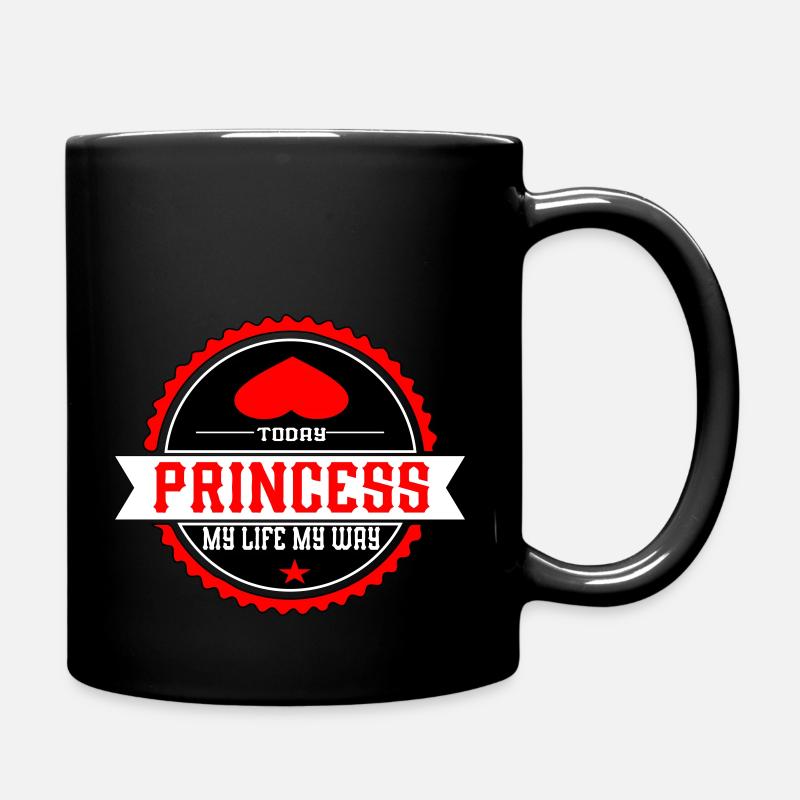Today a Princess - Tasse einfarbig - Schwarz