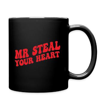 Mr Steal Your Heart - Full Colour Mug - black - Right