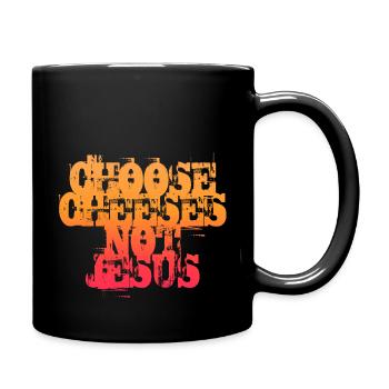 Choisissez des fromages - pas Jésus - Mug uni - noir - Droite