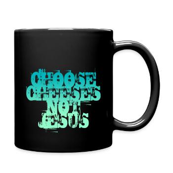 Choisissez des fromages - pas Jésus - Mug uni - noir - Droite