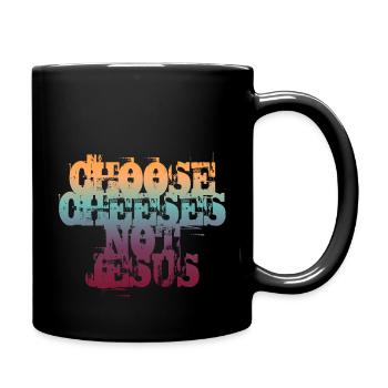 Choisissez des fromages - pas Jésus - Mug uni - noir - Droite