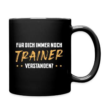 Trainer - Tasse einfarbig - Schwarz - Rechts