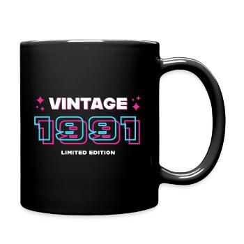 1991 Vintage Year Vintage Gift Idea Retro - Full Colour Mug - black - Right