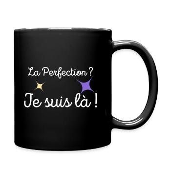 La perfection au féminin - Mug uni - noir - Droite