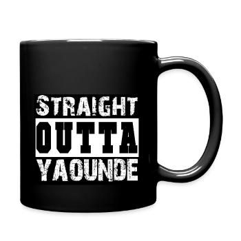 Straight Outta Yaoundé Vintage - hip-hip cool - Mug uni - noir - Droite