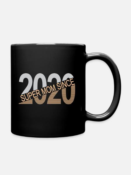 Super mom since 2020 - Full Colour Mug - black