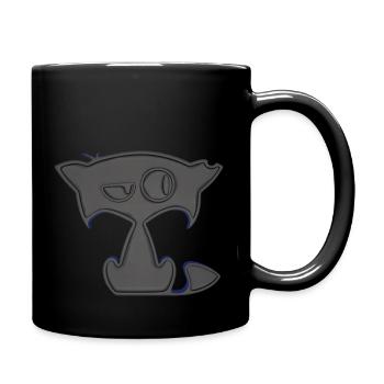 cat - Tasse einfarbig - Schwarz - Rechts