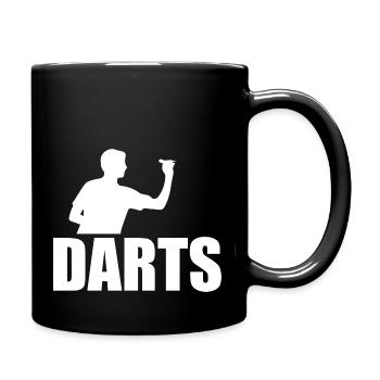Darts Sports Fun - Full Colour Mug - black - Right