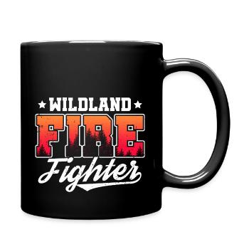 Wildland firefighter - Tasse einfarbig - Schwarz - Rechts