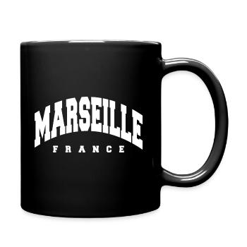 Marseille - Tasse einfarbig - Schwarz - Rechts