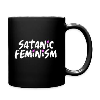 Satanic Feminism - Full Colour Mug - black - Right