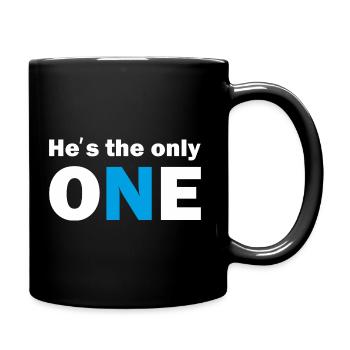 He ́s the only ONE - Full Colour Mug - black - Right