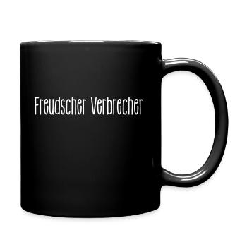 freudscher Verbrecher - freudscher Versprecher - Tasse einfarbig - Schwarz - Rechts