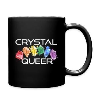 Crystal Queer Gay Pride Regenbogen Kristalle - Tasse einfarbig - Schwarz - Rechts