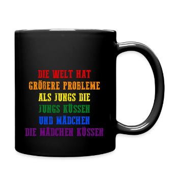 Schullehrer Lehrer - Tasse einfarbig - Schwarz - Rechts
