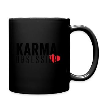 KarmaObsession - Tasse einfarbig - Schwarz - Rechts