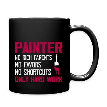 Painter - No Rich Parents Job Profession - Full Colour Mug - black - Right