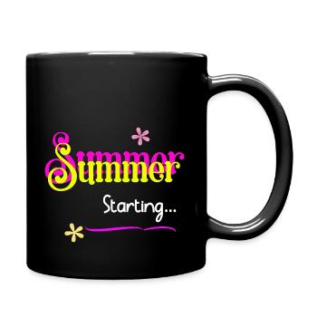 Summer Starting - Summer Vibes - Full Colour Mug - black - Right