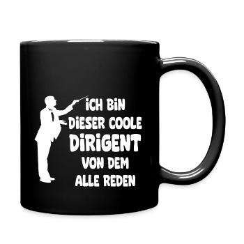 Musiker Dirigent - Lustiges Beruf Spruch Dirigent - Tasse einfarbig - Schwarz - Rechts
