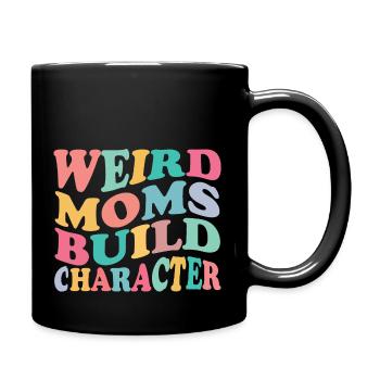 Des mamans bizarres construisent un caractère Maman surstimulée - Mug uni - noir - Droite