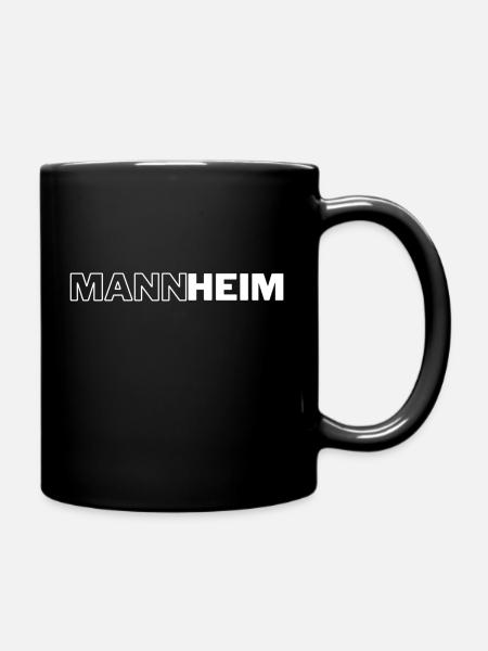 Mannheim Monnem Kurpfalz - Tasse einfarbig - Schwarz