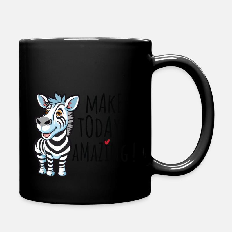 Zebra « Make today amazing » - Mug uni - noir