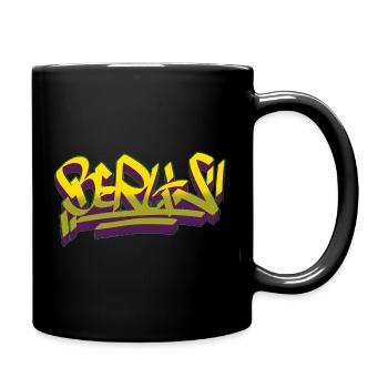 Berlin Graffiti Shirt Style streetart urban cult - Tasse einfarbig - Schwarz - Rechts