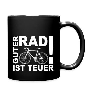 Un bon vélo, c’est cher - Mug uni - noir - Droite