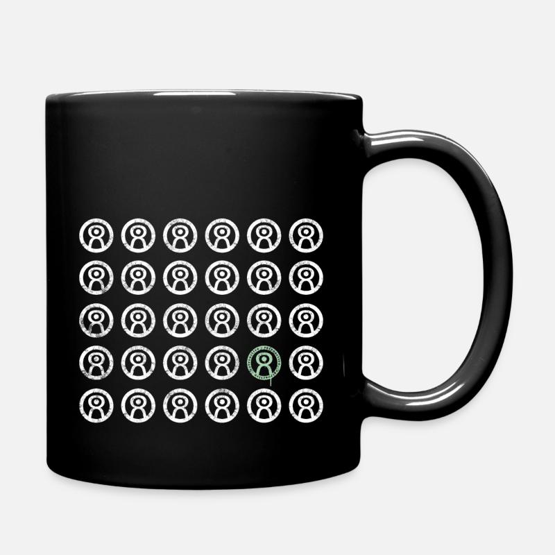 rétroactif | uniquement logo WHITE EDITION - Mug uni - noir