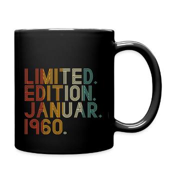 Limited Edition Januar 1960 Limitierte Auflage Ori - Tasse einfarbig - Schwarz - Rechts