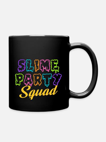 Slime Party Squad - Fête d’anniversaire des amoureux des Slime - Mug uni - noir