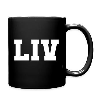 Name - Liv - Tasse einfarbig - Schwarz - Rechts