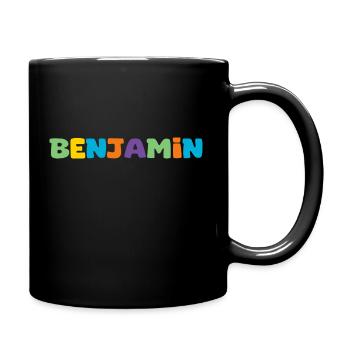 Name - Benjamin - Full Colour Mug - black - Right