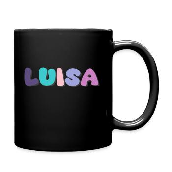 Name - Luisa - Tasse einfarbig - Schwarz - Rechts