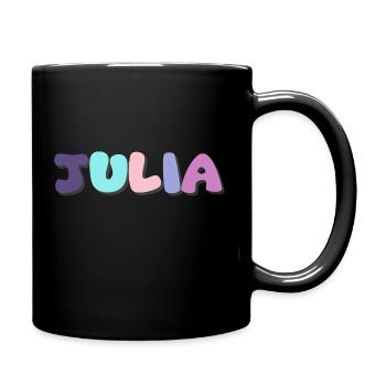 Nom - Julia - Mug uni - noir - Droite